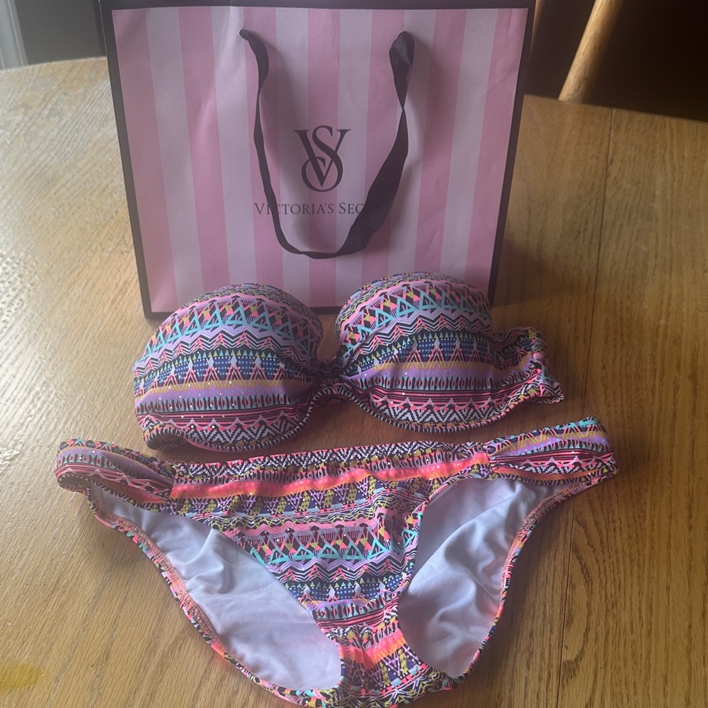 Victoria's Secret Colorful Tribal Bikini